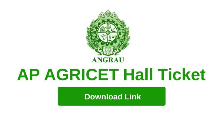 AGRICET Hall Ticket 2024